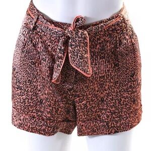 Marciano coral Leopard Print Dress Shorts